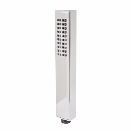 Nes Home Chrome Rectangular Minimalist Modern Anti-Limescale Shower Handset in Silver