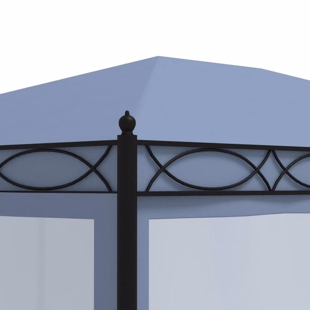 Berkfield Home Anthracite Gazebo with Mesh Screens, W: 400 cm, D: 300 cm, H: 270 cm – 3