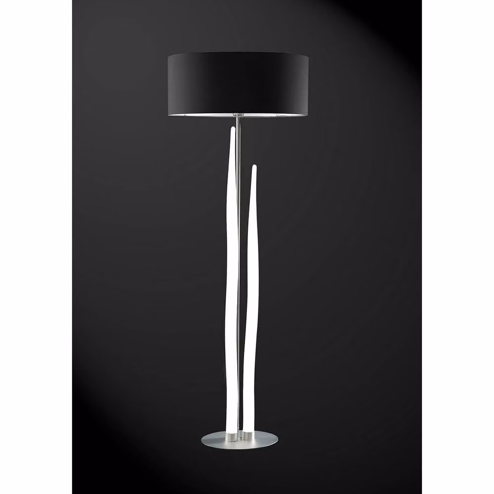 Netlighting Estalacta 3-Light Floor Lamp with GU10 Dimmable Shades in Silver, White and Black – 2