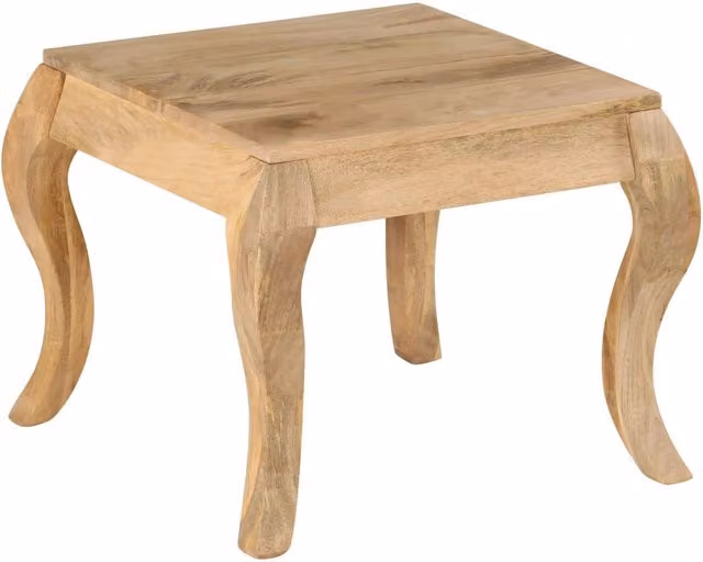 Berkfield Home End Table in Brown Solid Mango Wood W/D/H: 45 x 45 x 40 cm – 1