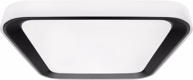 Milagro Quadro Black LED Ceiling Lamp with Remote Control and Adjustable CCT