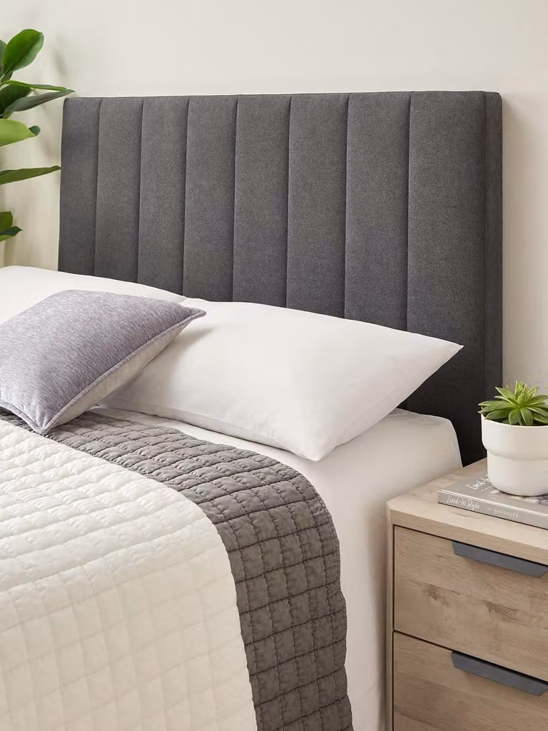 Nova Upholstered Fabric Headboard in Anthracite