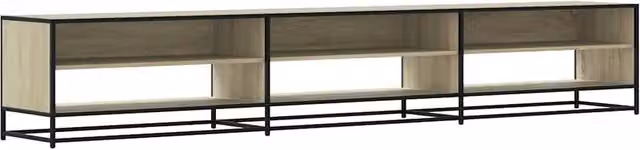 Berkfield Home Sonoma Oak TV Cabinet in Light Tan, W/D/H: 270 x 40 x 46 cm