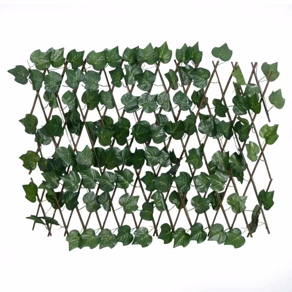 Berkfield Home Artificial Grape Leaf Trellis, Green, W: 190 cm, H: 60 cm – 2