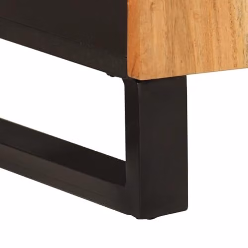 vidaXL Acacia Wood Sideboard with 2 Doors, Brown, W/D/H: 60 x 33.5 x 75 cm – 5
