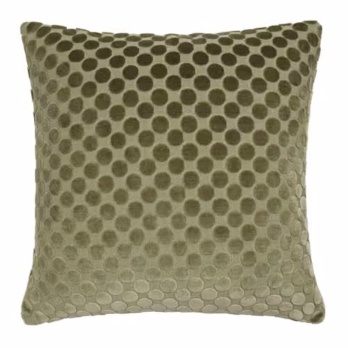 Soiree Green Velvet Filled Square Cushion, W/D/H: 43 x 43 x 43 cm – 5