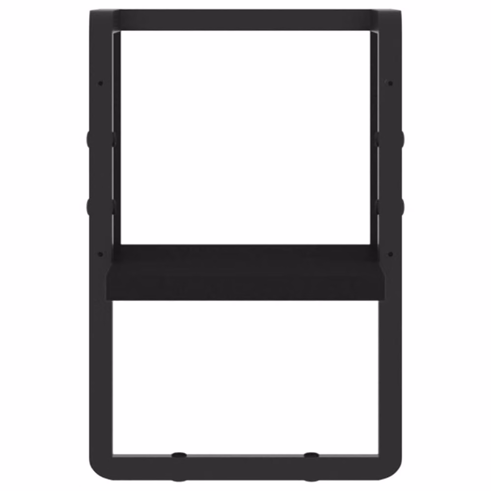 Berkfield Home Wall Mounted Bar Shelf in Black, W/D/H: 20 x 25 x 30 cm – 3
