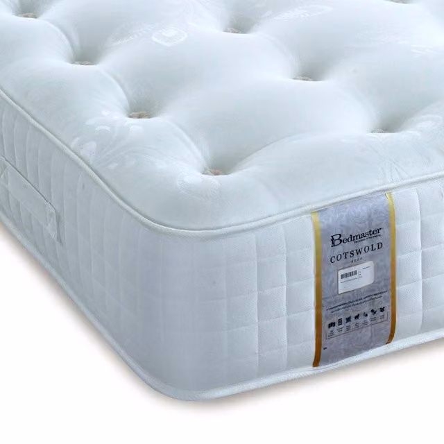 Bedmaster Cotswold 3000 Pocket Sprung Natural Mattress in White, Small Single
