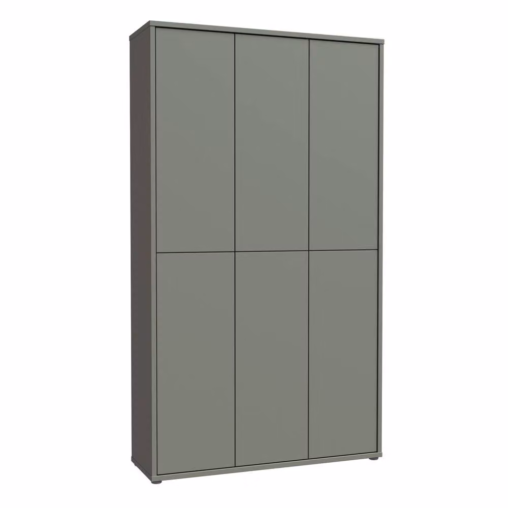 Furniture To Go Alice Springs Tall Shoe Cabinet with 6 Push-to-Open Doors in Sage Green – 2