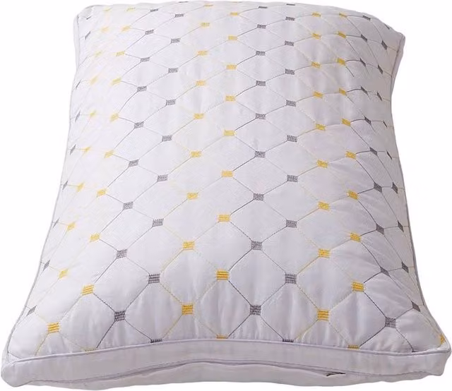 NESTLUNE Sleeping on Clouds Premium Star Stitch Cot Pillow in White