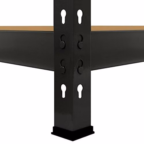 Monster Racking Q-Rax Heavy Duty Storage Shelving, Black, W/D/H: 160 x 60 x 160 cm – 7