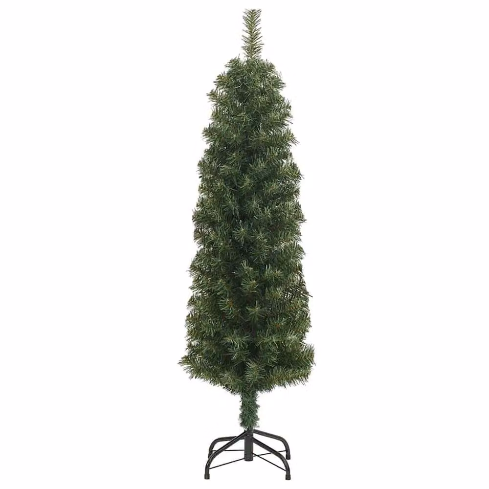 Berkfield Home Slim Artificial Christmas Tree in Green, Height: 150 cm – 3