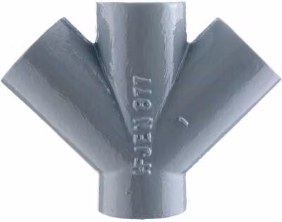 Halifax Grey Cast Iron 45 Degree Double Branch Drainage 200mm x 200mm