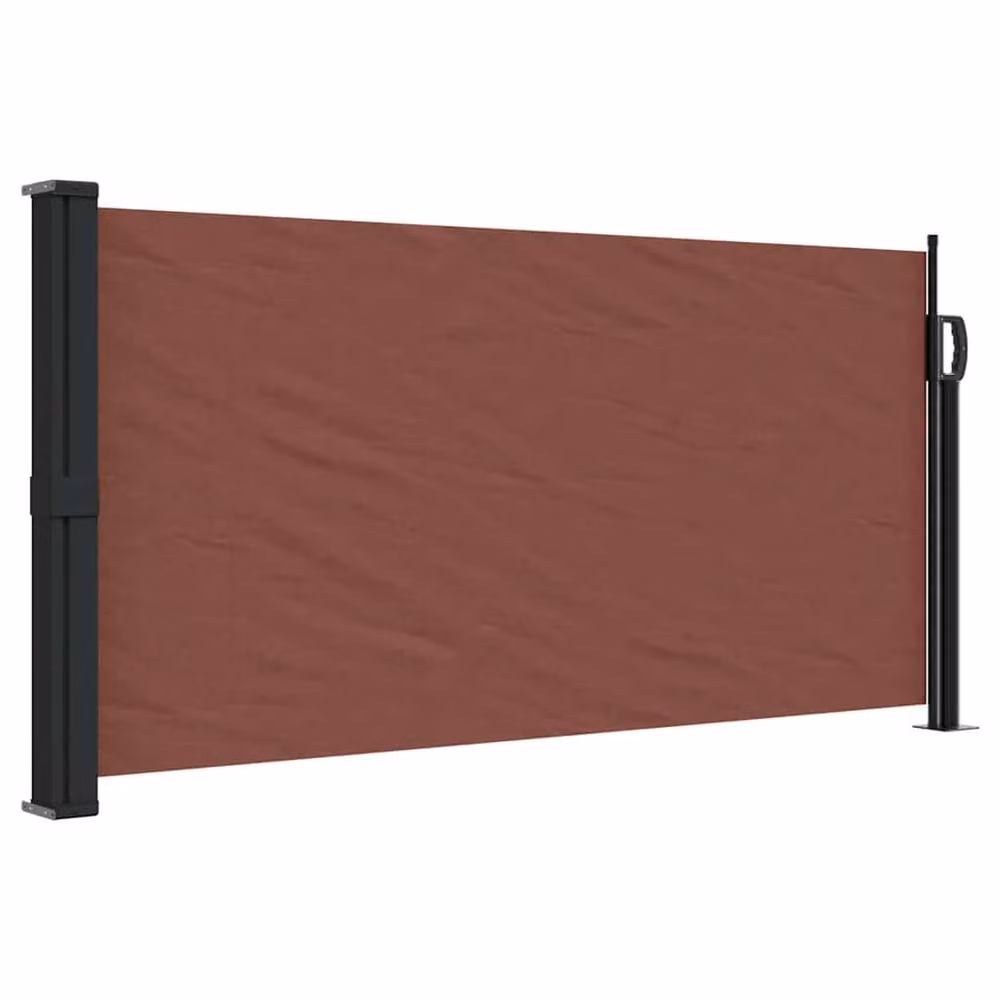 Berkfield Home Retractable Side Awning in Brown, W/H: 300 x 100 cm – 3