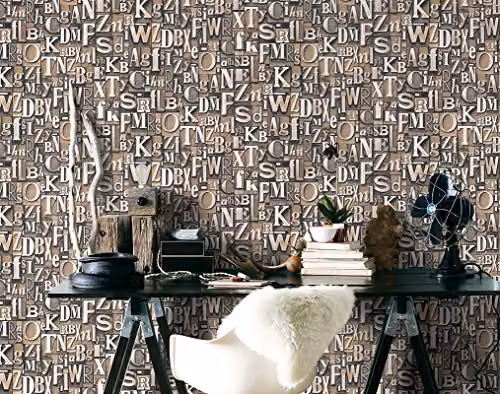 Galerie G56205 Steampunk Industrial Abstract Wallpaper, Bronze/Brown, W/H: 53 cm x 10 m – 2