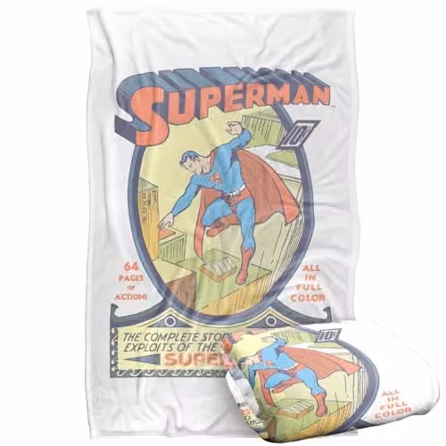 Warner Bros. Superman Silky Touch Super Soft Fleece Throw Blanket, W/D/H: 91 x 147 cm – 1