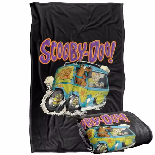 LOGOVISION Scooby Doo Scoob Fink Super Soft Silky Touch Fleece Throw Blanket, Multicolour – 1