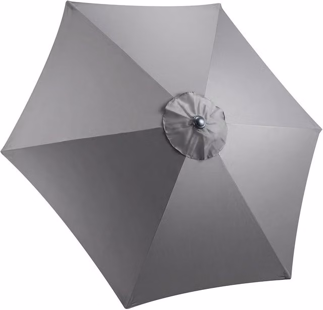 Christow Replacement Parasol Canopy, 2.4m, Grey Polyester with UPF 50+ Protection