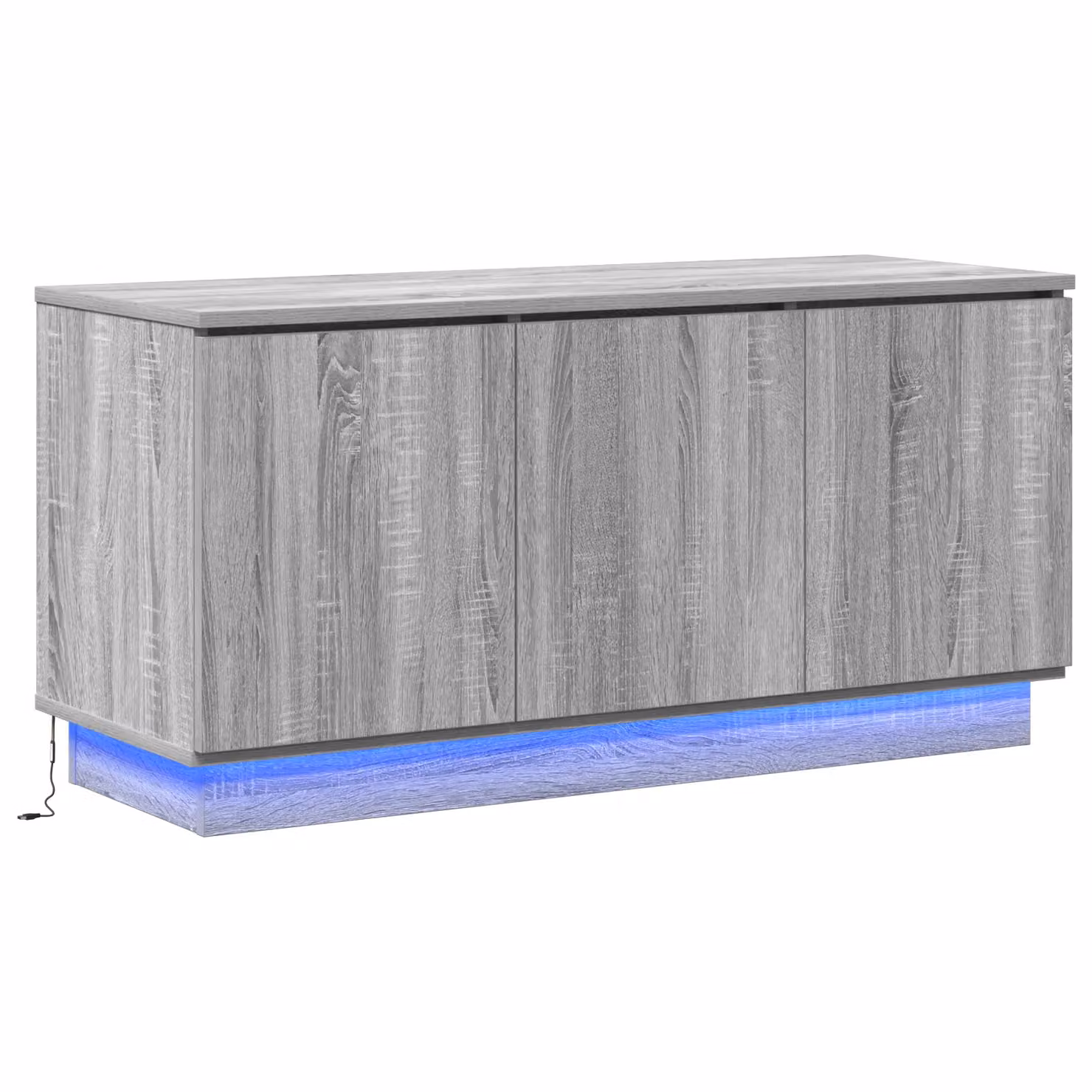 Berkfield Home Modern Grey Sonoma TV Cabinet W/D/H: 100 x 38 x 49 cm – 2