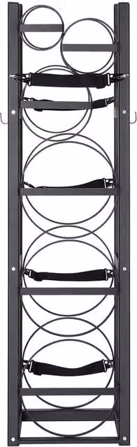 VEVOR Black Steel Freestanding Refrigerant Tank Rack with 3 x 30lbs Capacity – 1
