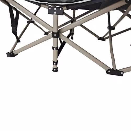 Gr8 Garden Folding Frame Bed with Mattress in Grey – 4