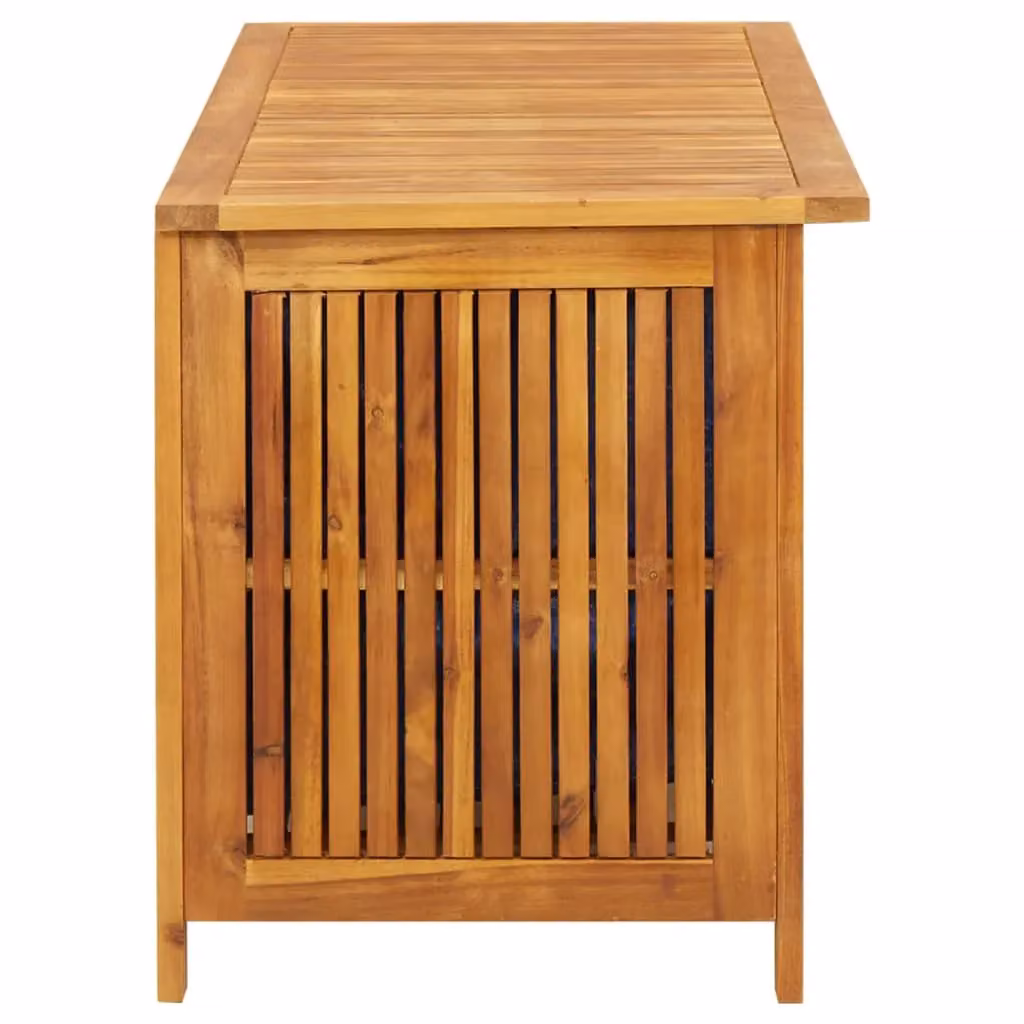Berkfield Home Garden Storage Box in Brown Solid Acacia Wood, W/D/H: 113 x 50 x 58 cm – 2