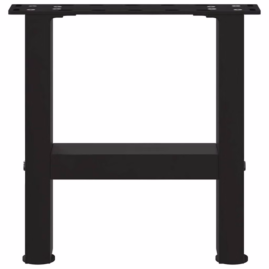 Berkfield Home Matt Black Steel Coffee Table Legs, 2 Pieces, H: 40 cm – 4