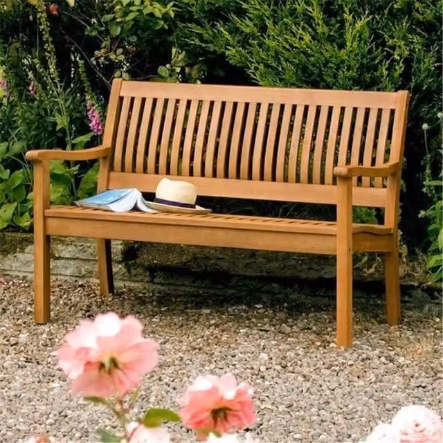 Cheshire Willington 2 Seater Deluxe Garden Bench in Brown