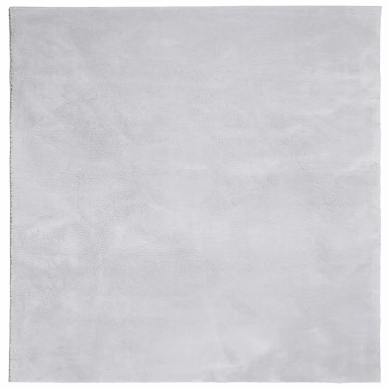 Berkfield Home HUARTE Grey Square Short Pile Washable Rug, W/D/H: 160 x 160 x 1 cm
