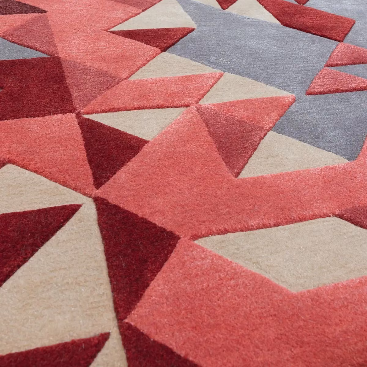 The Rug Shop UK Handmade Modern Geometric Multi Colour Area Rug, W: 200 cm, D: 290 cm – 2
