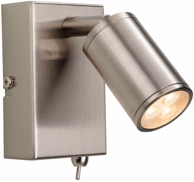 Firstlight Orion 3 Light Adjustable LED Indoor Wall Spotlight in Silver/Grey Metal