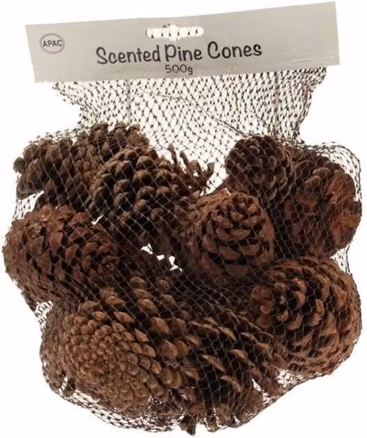 KDMD Scented Brown Pine Cone Wreath for Tabletop Christmas and Autumn Decor
