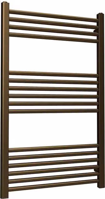 Lux Heat Coloured Steel Towel Radiator in Antique Brass, W/H: 60 x 100 cm