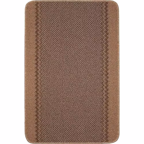 THE RUGS Machine Washable Bordered Area Rug for Living Room, Bedroom or Hallway, Beige, W: 150 cm, D: 100 cm – 1