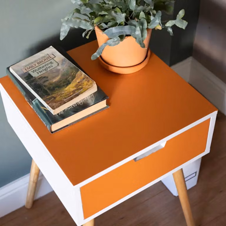 D-C-Fix Matt Terracotta Orange Self Adhesive Vinyl Wrap Film, W: 67.5 cm, H: 100 cm