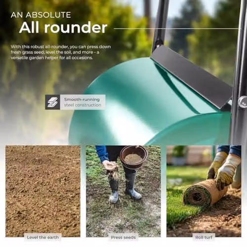 tectake Green Steel Garden Roller – 5
