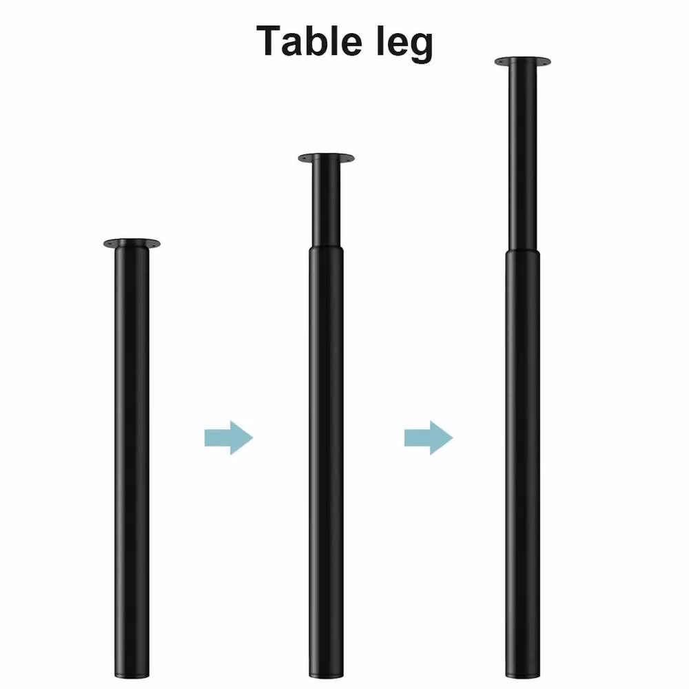 EONLION Adjustable Kitchen Bar in Black, W: 110 cm, D: 52 cm, H: 6 cm – 3