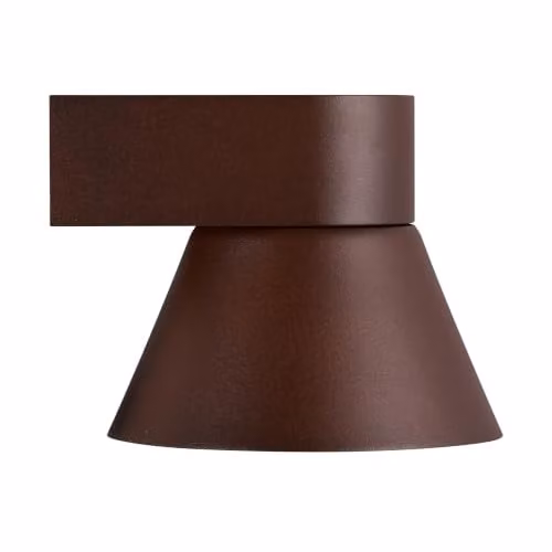 Nordlux Kyklop Industrial Outdoor Wall Light, Rusty Brown Metal, GU10, IP54, Mains Powered