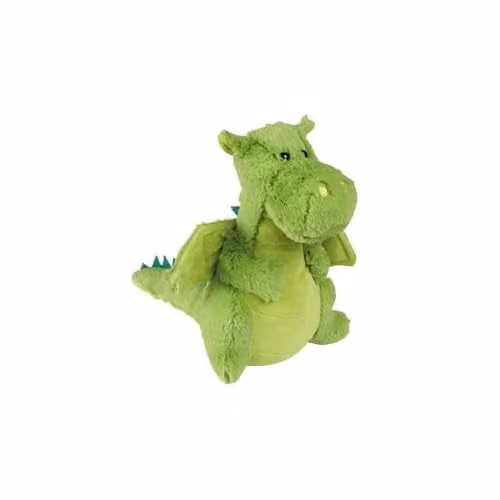 Ravensden Green and Black Plush Dragon Soft Toy, Height: 25 cm