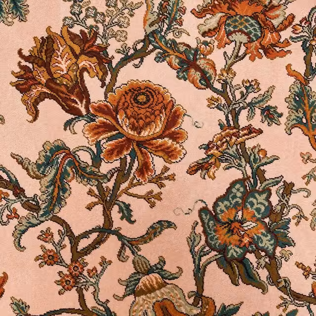 House of Hackney Artemis Carpet in Pink and Black, W: 366 cm, D: 122 cm