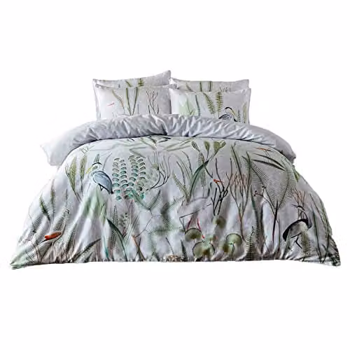 Paoletti Aaliyah Single Cotton Duvet Cover and Pillowcase Set, Multicolour, Pillowcase: 50 x 75 cm