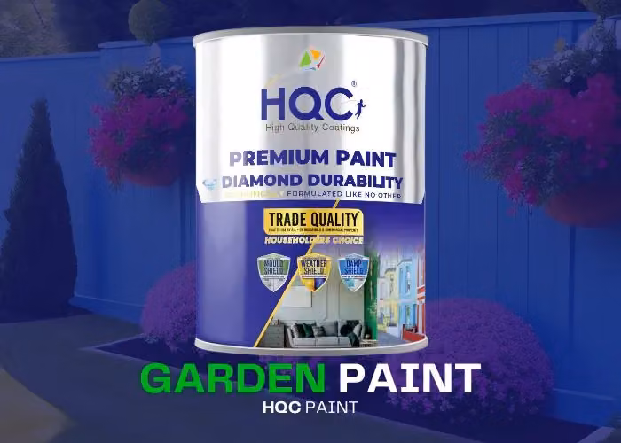 HQC PAINTS Weatherproof Water Based White Garden Paint for Wood, 2.5 l – 2