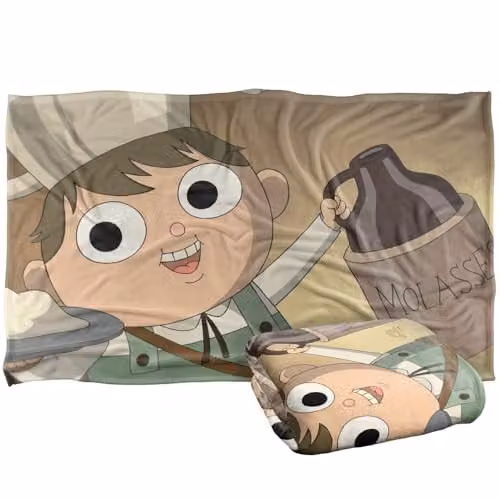 LOGOVISION Over The Garden Wall Potatoes And Molasses Super Soft Silky Touch Fleece Throw Blanket, Multicolour, W: 91 cm, D: 147 cm – 1