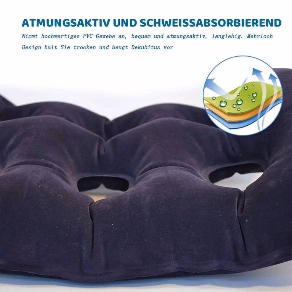 PAWNORA Inflatable Anti-Bedsore Seat Cushion and Tailbone Pad for Wheelchairs in Purple – 3