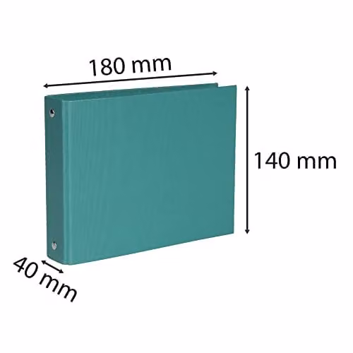 Exacompta PP Rigid 2 Ring Binder in Assorted Colours (W: 40 cm, H: 150 cm, D: 140 cm)
