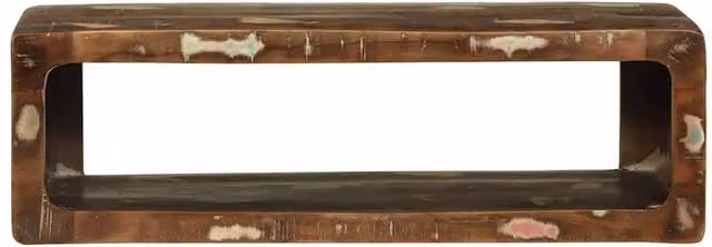 Berkfield Home Rustic Reclaimed Solid Wood TV Cabinet in Brown, W: 80 cm, D: 30 cm, H: 25 cm