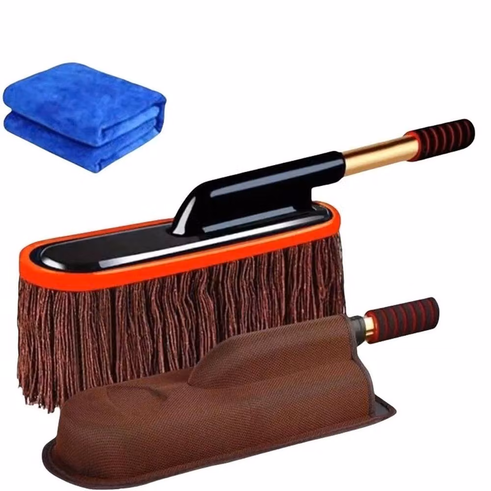 SPETLEK Telescopic Microfibre Car Duster and Wax Brush Mop in Multicolour – 3