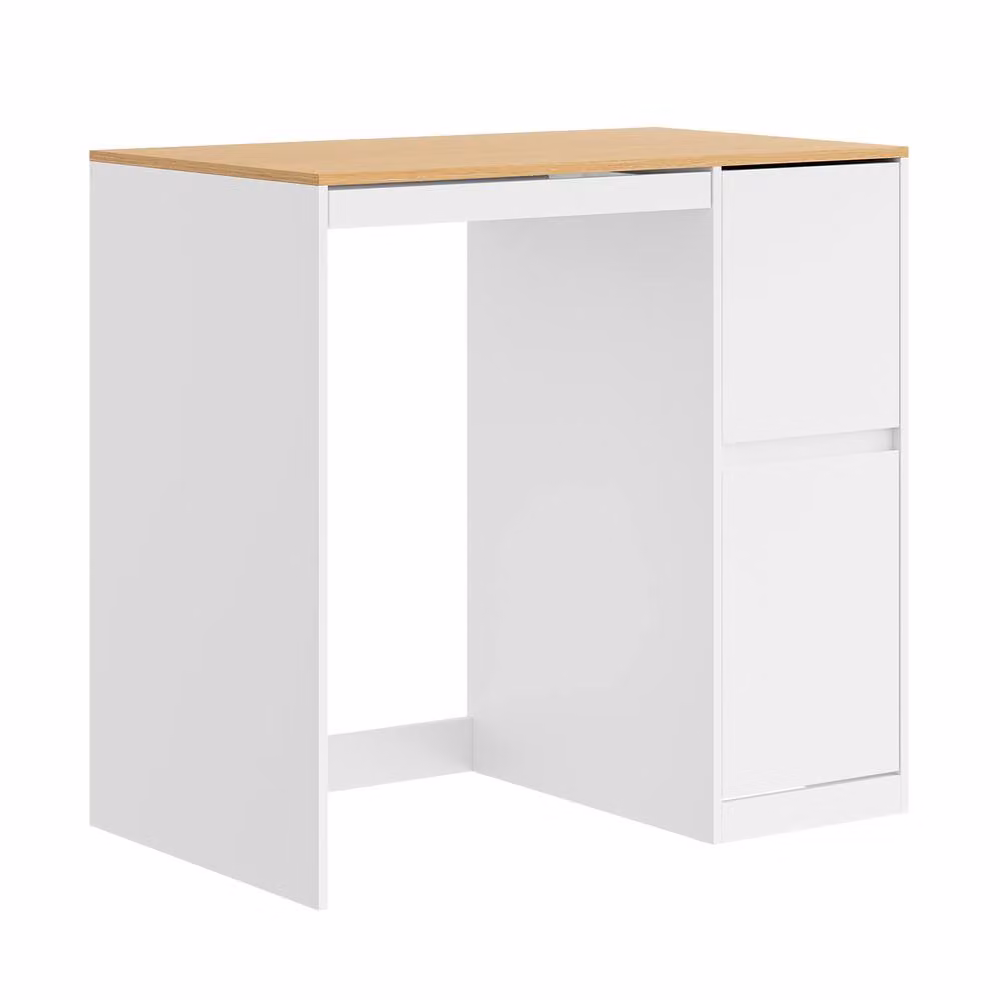 SoBuy White Metal Laundry Cabinet with Pull-Out Drying Rack – 2
