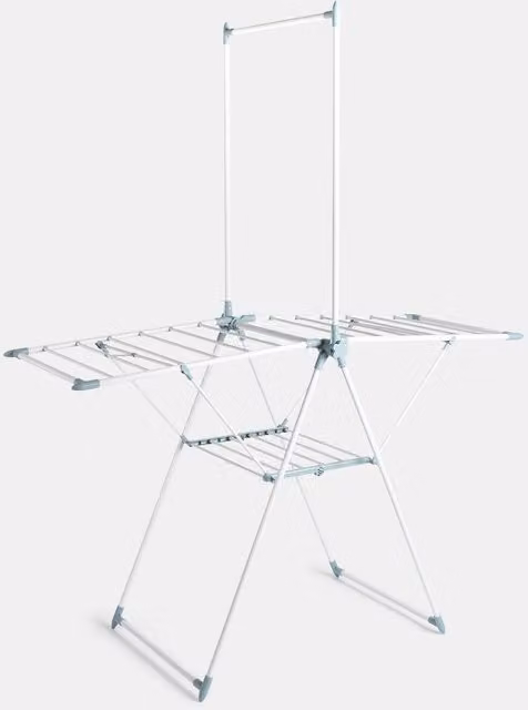 OHS X Wing Foldable Airer in White