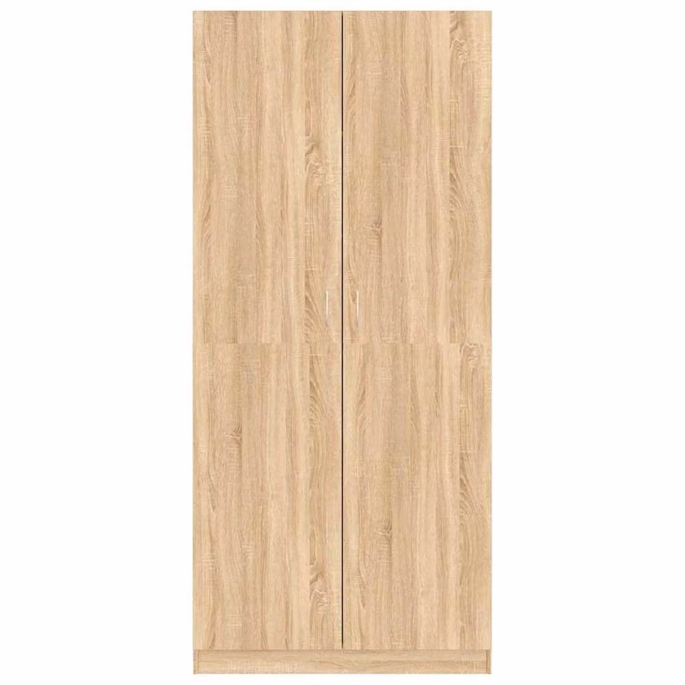 Berkfield Home Sonoma Oak Wardrobe in Light Tan, W/D/H: 90 x 52 x 200 cm – 2